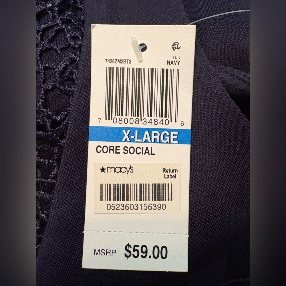 City Studio Black Embellished Fit and Flare Mini Dress NWT size XL - Picture 6 of 12